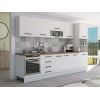 Bucatarie Alfa 320, alb, blat termic nuc, corp pentru cuptor incorporabil