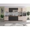 Bucatarie Alfa 320, wenge/sonoma, blat termic nuc, corp pentru cuptor incorporabil