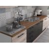 Bucatarie Alfa 320, wenge/sonoma, blat termic nuc, corp pentru cuptor incorporabil
