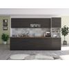 Bucatarie Alfa 320, wenge, blat termic nuc, corp pentru cuptor incorporabil