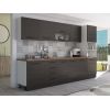 Bucatarie Alfa 320, wenge, blat termic nuc, corp pentru cuptor incorporabil