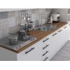 Bucatarie Alfa 320, alb, blat termic nuc, corp pentru cuptor incorporabil