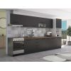 Bucatarie Alfa 380, wenge, blat termic nuc, corp hota, soldat