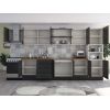 Bucatarie Alfa 380, wenge, blat termic nuc, corp hota, soldat