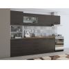 Bucatarie Alfa 300, corp hota si soldat, cu vitrina, wenge, blat termic nuc