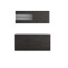 Bucatarie Alfa 180, Cu vitrina, Wenge, Blat termic travertin