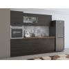 Bucatarie Alfa 240, Soldat, Cu vitrina, Wenge, Blat termic nuc