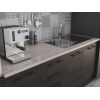 Bucatarie Alfa 240, Soldat, Cu vitrina, Wenge, Blat termic travertin