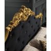 Dormitor Anette, 160x200 cm, 6a, negru/auriu