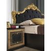 Dormitor Anette, 160x200 cm, 6a, negru/auriu