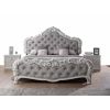 Dormitor Brigitte, alb, pat 160x200 cm, dulap cu 6 usi, comoda, 2 noptiere