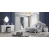 Dormitor Brigitte, alb, pat 160x200 cm, dulap cu 6 usi, comoda, 2 noptiere