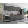 Bucatarie Alfa 320, gri, blat termic nuc, corp hota