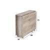 Masa pliabila fold, 161x75x89 cm, K537 stejar gri