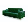 Canapea 3 locuri extensibila Melisa, verde