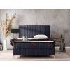 Pat Melia cu saltea 140x200 , tapitat, culoare antracit