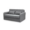 Canapea Cindy, 160x115 cm, extensibila cu 2 locuri, cu lada de depozitare, gri