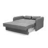 Canapea Cindy, 160x115 cm, extensibila cu 2 locuri, cu lada de depozitare, gri