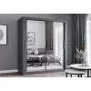 Dressing Milan, cu oglinda, 180x215x64 cm, gri