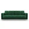 Canapea 3 locuri extensibila Lizbon, verde