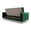 Canapea 3 locuri extensibila Lizbon, verde