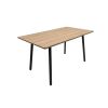 Set masa MBS-42 sonoma, 140x80cm, cu 6 scaune tapitate bej