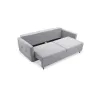 Canapea 3 locuri extensibila Pastella, gri deschis