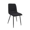 Scaun rotativ XS-4, tapitat stofa, negru