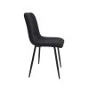 Scaun rotativ XS-4, tapitat stofa, negru