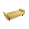 Canapea 3 locuri extensibila Linea, galben