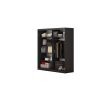 Set dormitor Cozy gri deschis, dulap Radu 180 cm Gri, cu oglinda