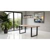 Masa Living MB-104 140x80x75 cm, sonoma/negru