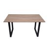 Masa Living MB-104 140x80x75 cm, sonoma/negru