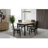 Set masa MB-13 (Alba 1s) negru/stejar artizan, cu 4 scaune S-38 (ontika1) C90