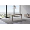 Masă bucatarie extensibila, MB-13 alba1, cashmere, 120-150160 x 80 cm, lemn masiv de fag/pal
