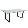 Masa cafea HT-156, 110x60 cm, alb, MDF