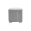 Noptiera tapitata Cozy 1d, 45x45x45 cm, gri deschis