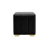 Noptiera tapitata Cozy 1d, 45x45x45 cm, negru