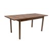 Masa extensibila 80x140-180 cm, Mb-13 Alba2, nuc, lemn masiv de fag si pal