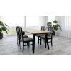 Set masa extensibila MB-13 (Oslo 5) negru/stejar artizan, cu 4 scaune S-38 (b14) op85