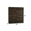 Dressing Sara, 200x200x60 cm, Nuc Ristretto