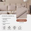 Coltar extensibil Pedro XL, bej