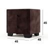 Noptiera tapitata Cozy 2s, 45x45x45 cm, maro
