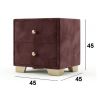 Noptiera tapitata Cozy 2s, 45x45x45 cm, mov