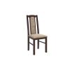 Set masa extensibila jork 160-200 cm, lemn masiv nuc, cu 6 scaune tapitate stofa maro, s-37 O2