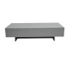 Masa cafea HT-005, 115x55x31 cm, gri, MDF lucios