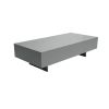 Masa cafea HT-005, 115x55x31 cm, gri, MDF lucios