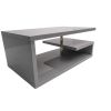 Masa cafea HT-016, 100x60x42 cm, gri lucios