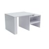 Masa cafea HT-196, 100x60x42 cm, alb, MDF