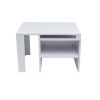 Masa cafea HT-196, 100x60x42 cm, alb, MDF